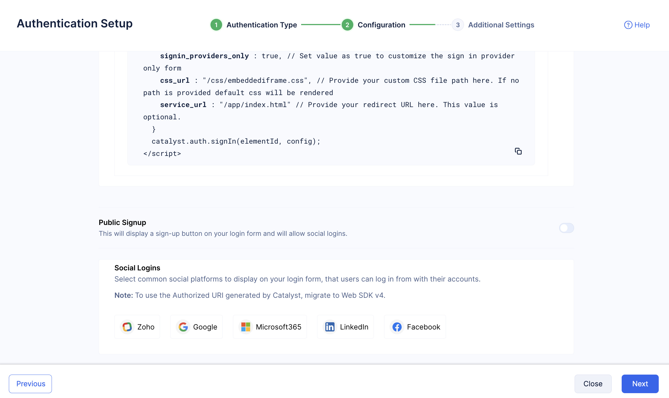 catalyst_embedded_auth_social_logins_highlit