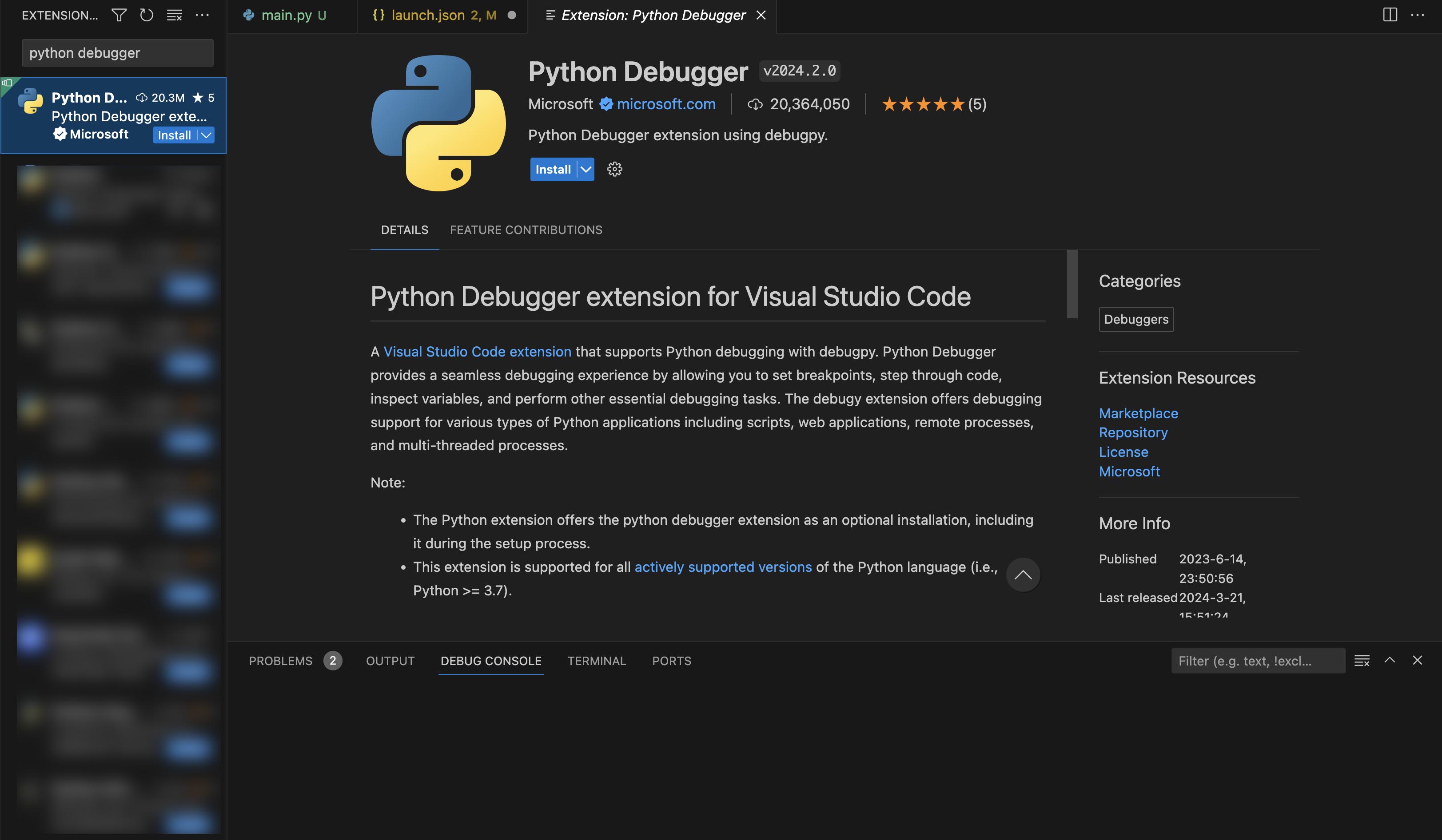 catalyst_tunneling_config_ide_python_debugger_extension install