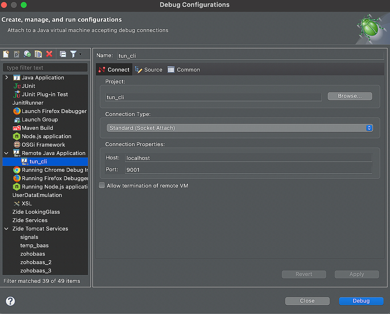 catalyst_tunneling_debugging_java_eclipse_connect_tab