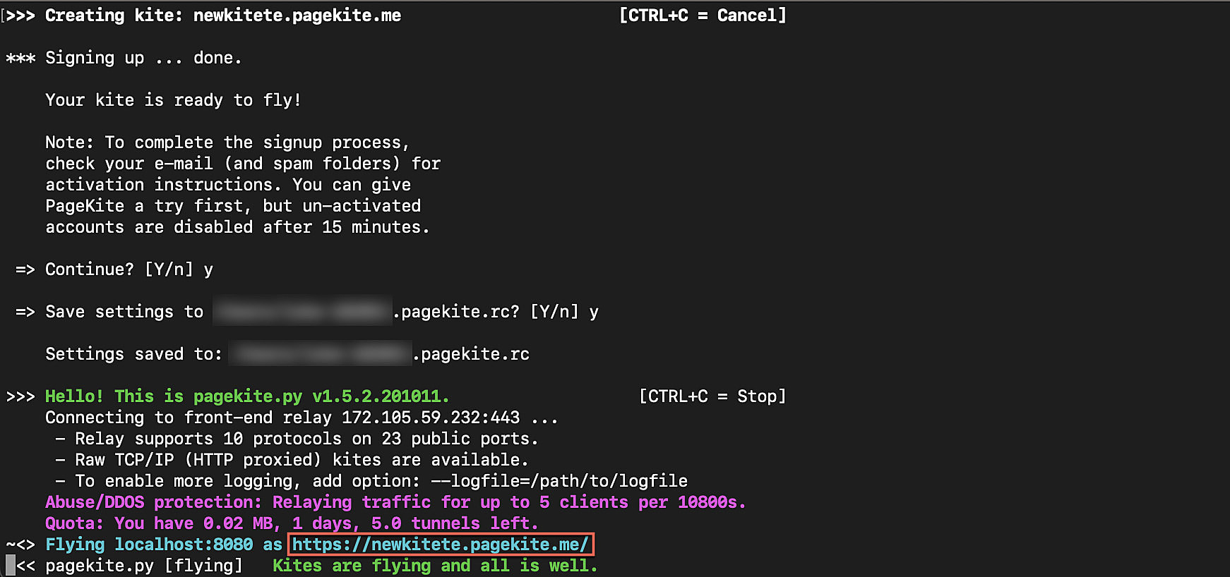 catalyst_tunneling_pagekite_tunneling_URL