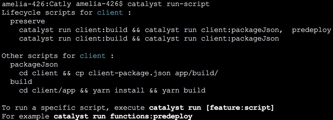 CLI Run Script