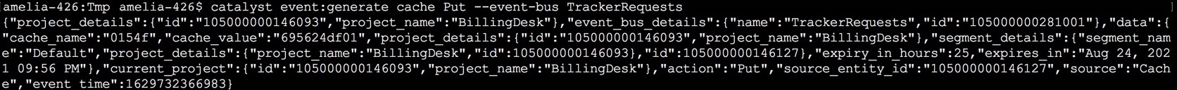 Component Event Payload Generation