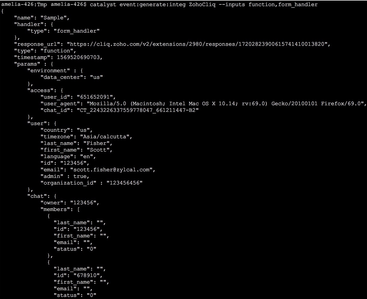 Integration Functions Payload Generation