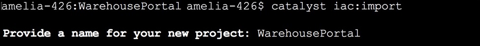Import Project in CLI