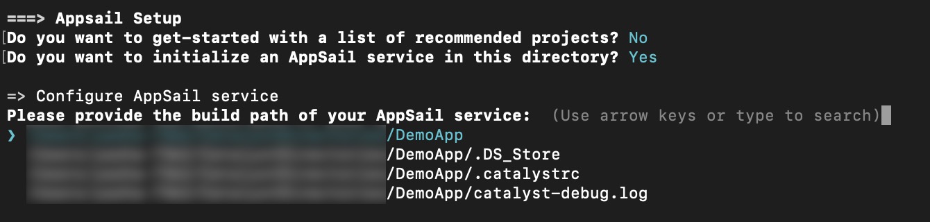 catalyst_cli_appsail_init_3