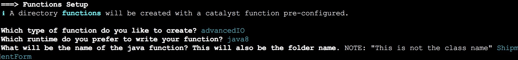 Initialize functions- Java Functions
