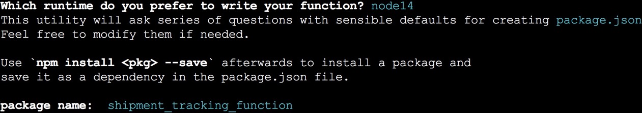 Initialize functions- Node.js Functions