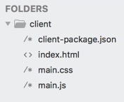 Project Directory Structure- Client Directory
