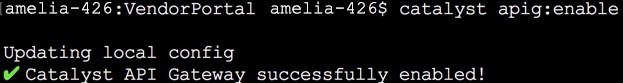 Enable API Gateway in CLI