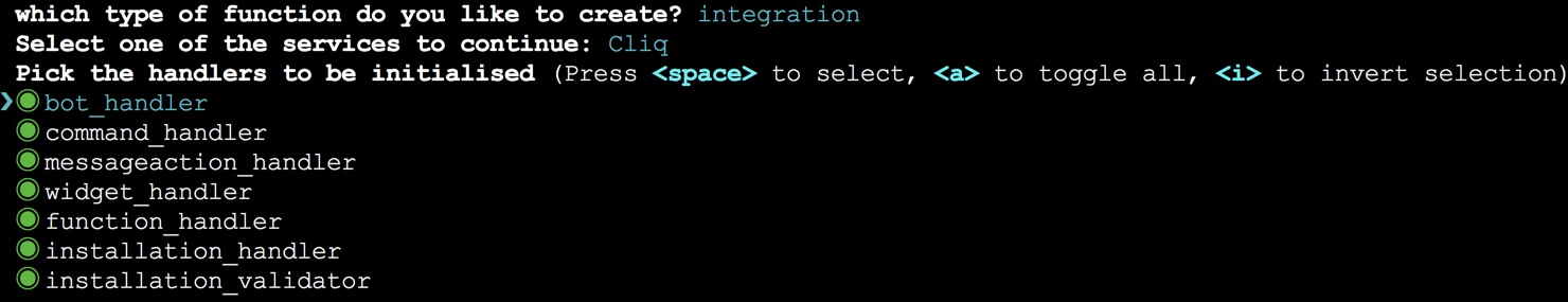 Setup Integration Functions