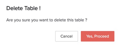 Data Store- Delete a Table