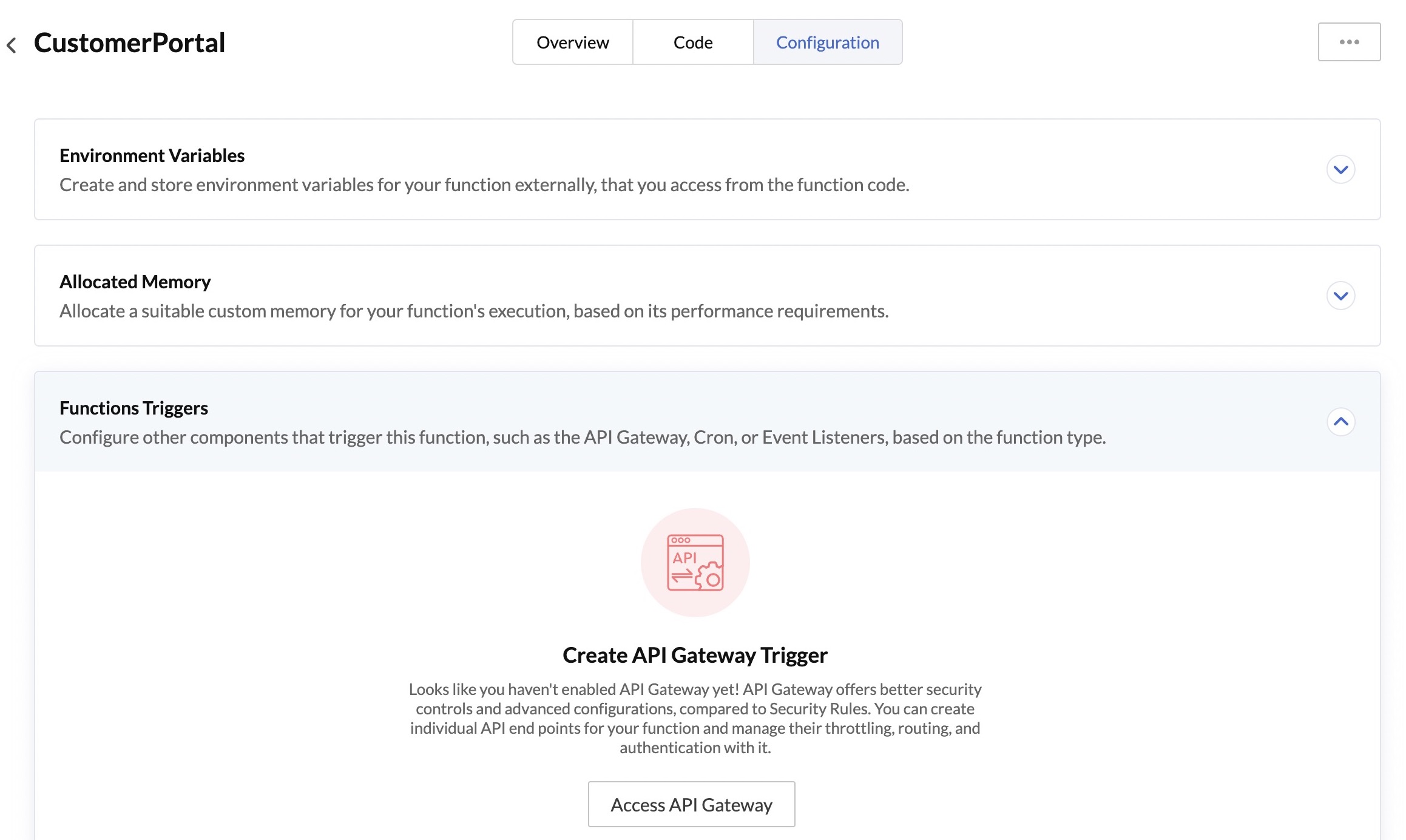 Functions- API Gateway Trigger