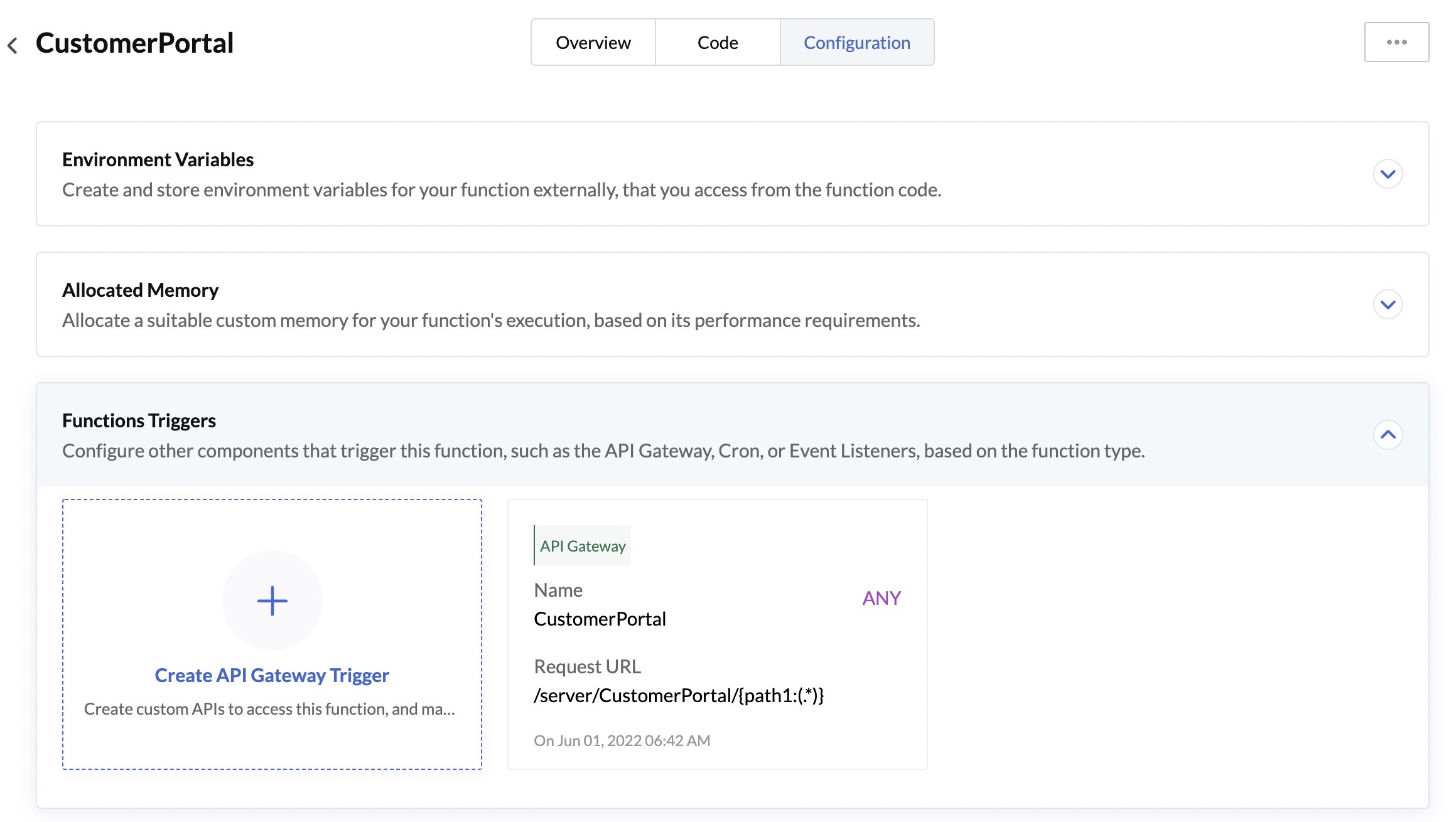 Functions- API Gateway Trigger