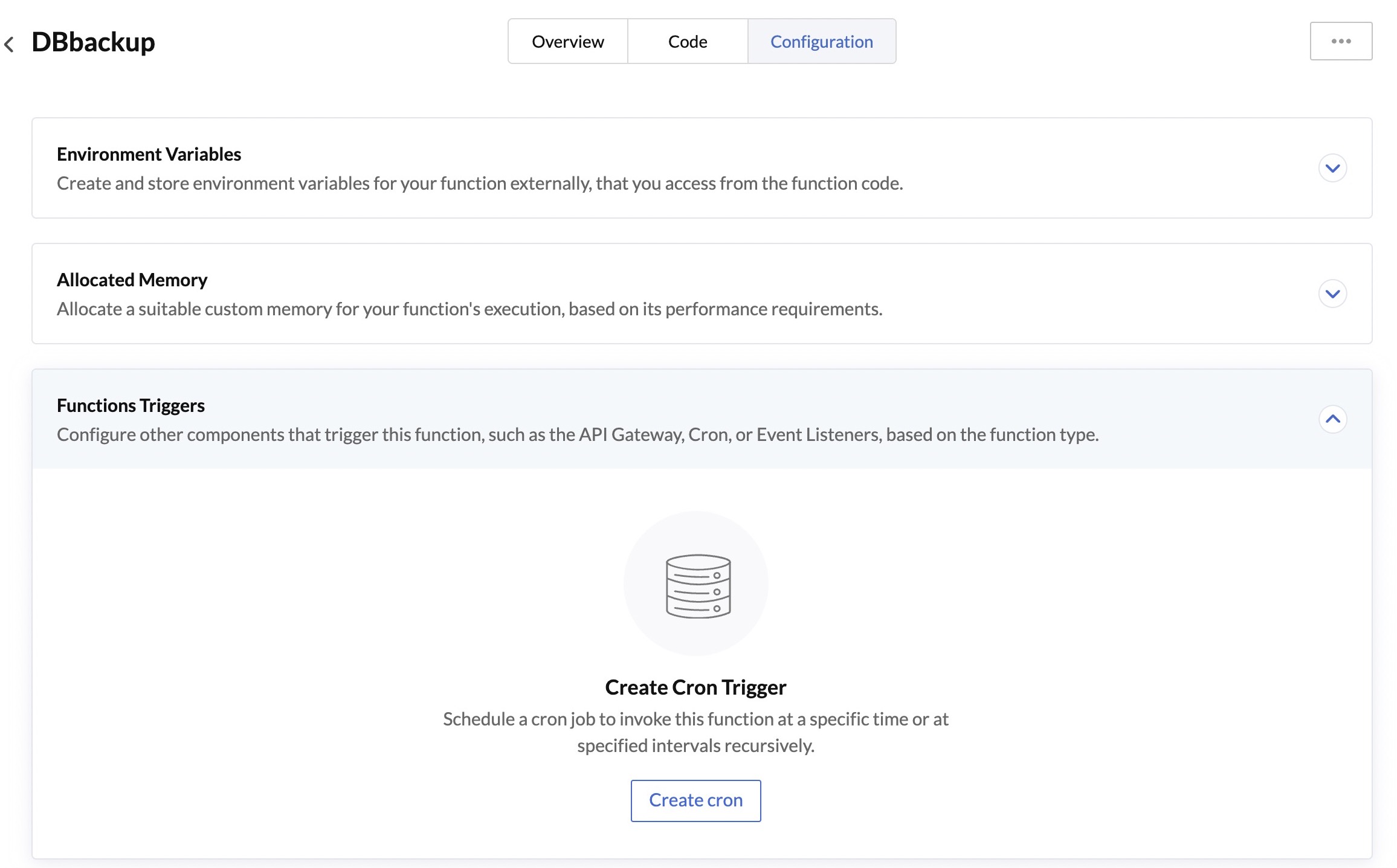 Functions- Cron Trigger