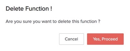 Functions- Delete a Function