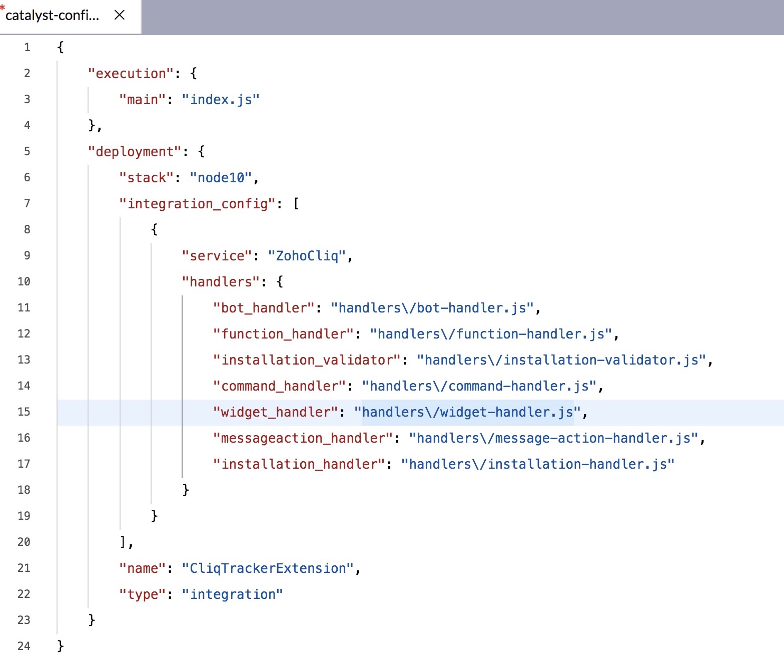 Cliq Integration Function Handler Classes