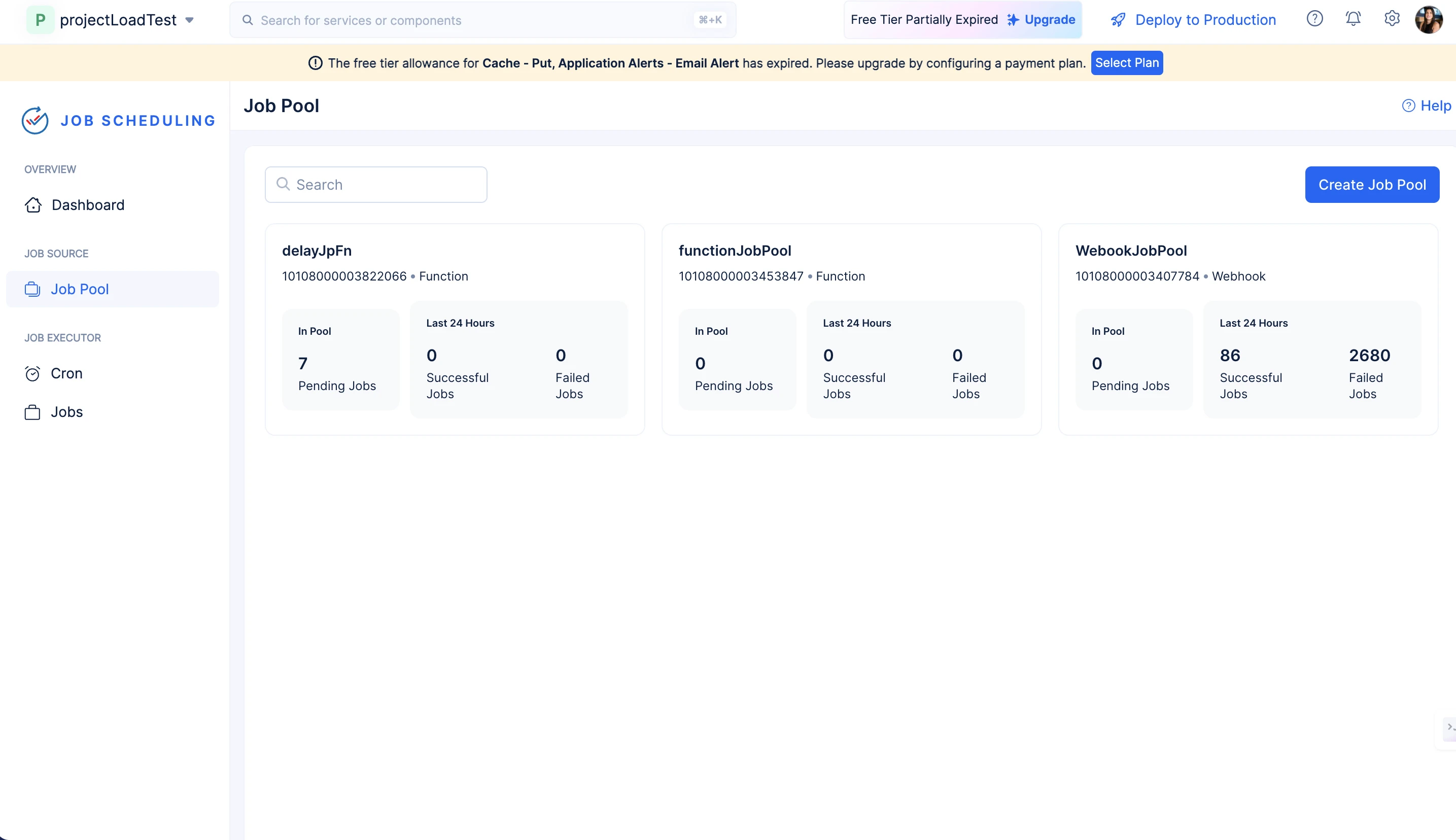 catalyst_job_scheduling_job_pool_home_page