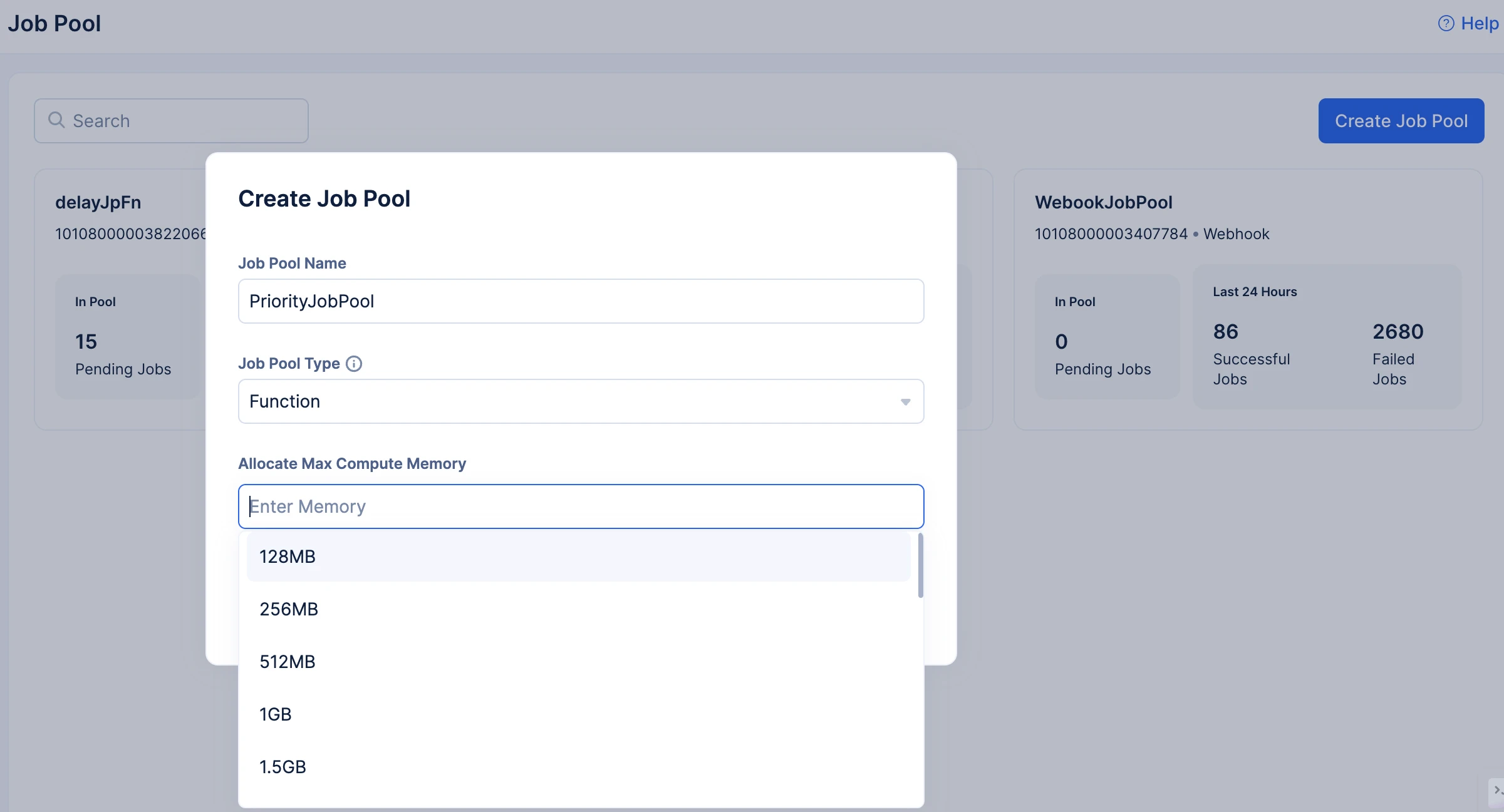 catalyst_job_scheduling_job_pool_memeory_allocation