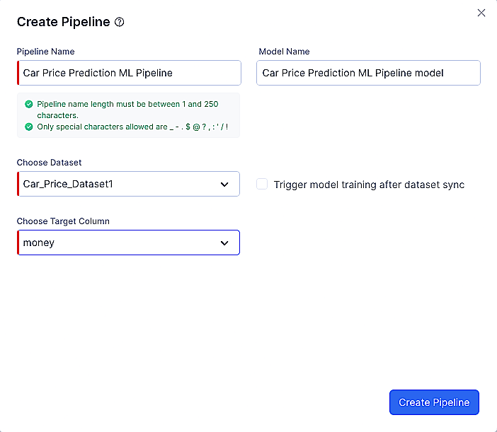 Create ML Pipeline 2