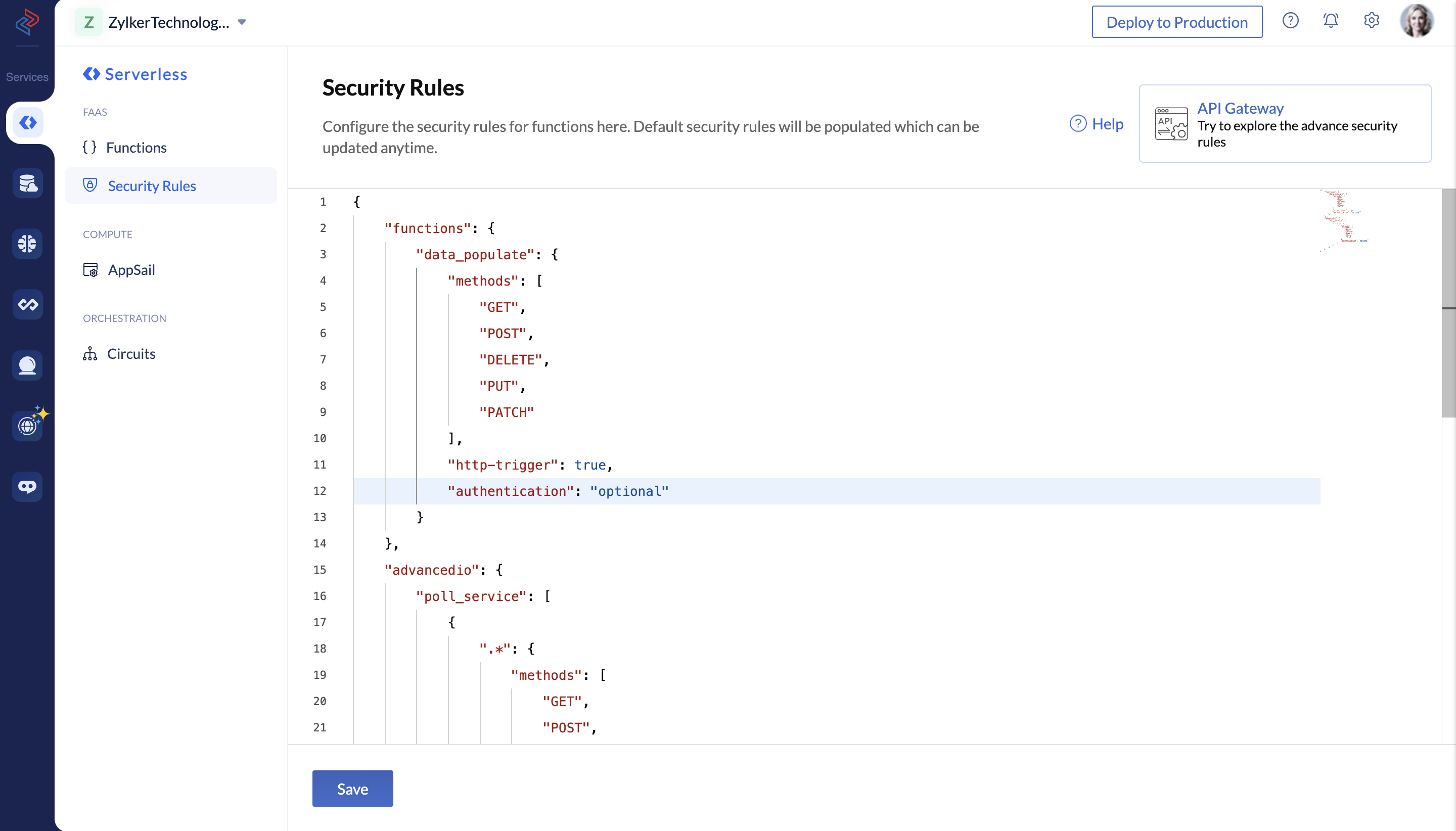 Security Rules- Modify Security Definitions