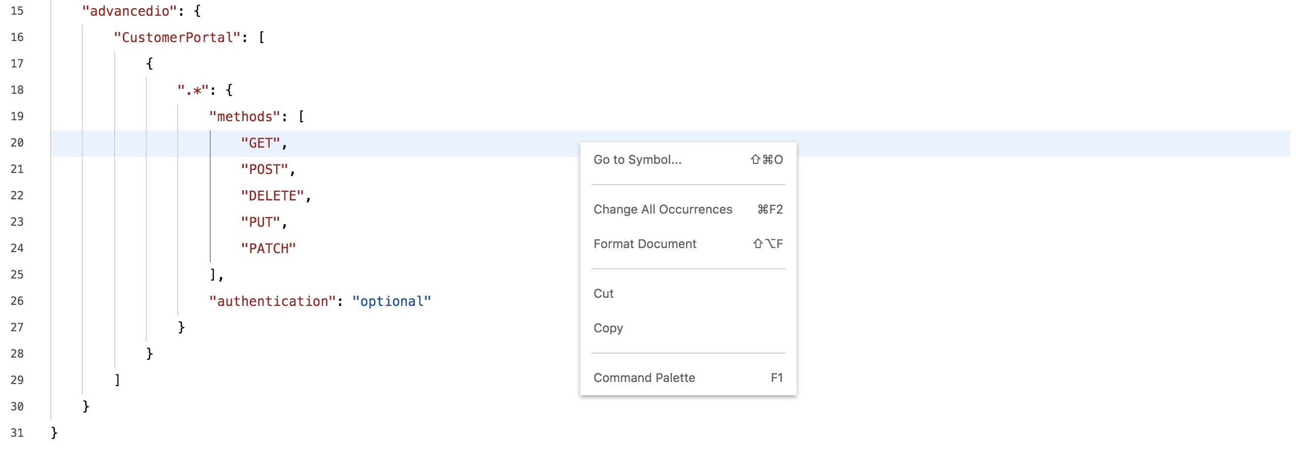 Security Rules- Modify Security Definitions