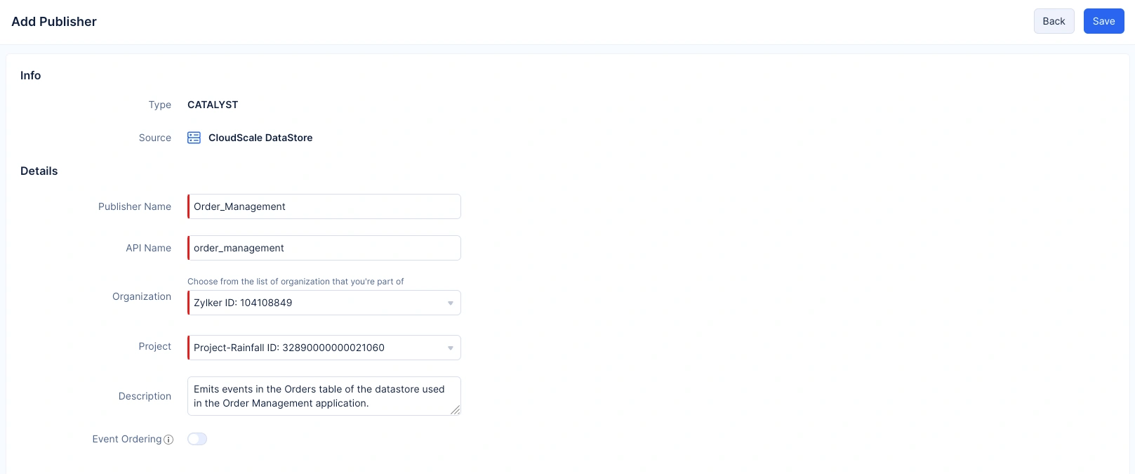 Creating a Catalyst Publisher