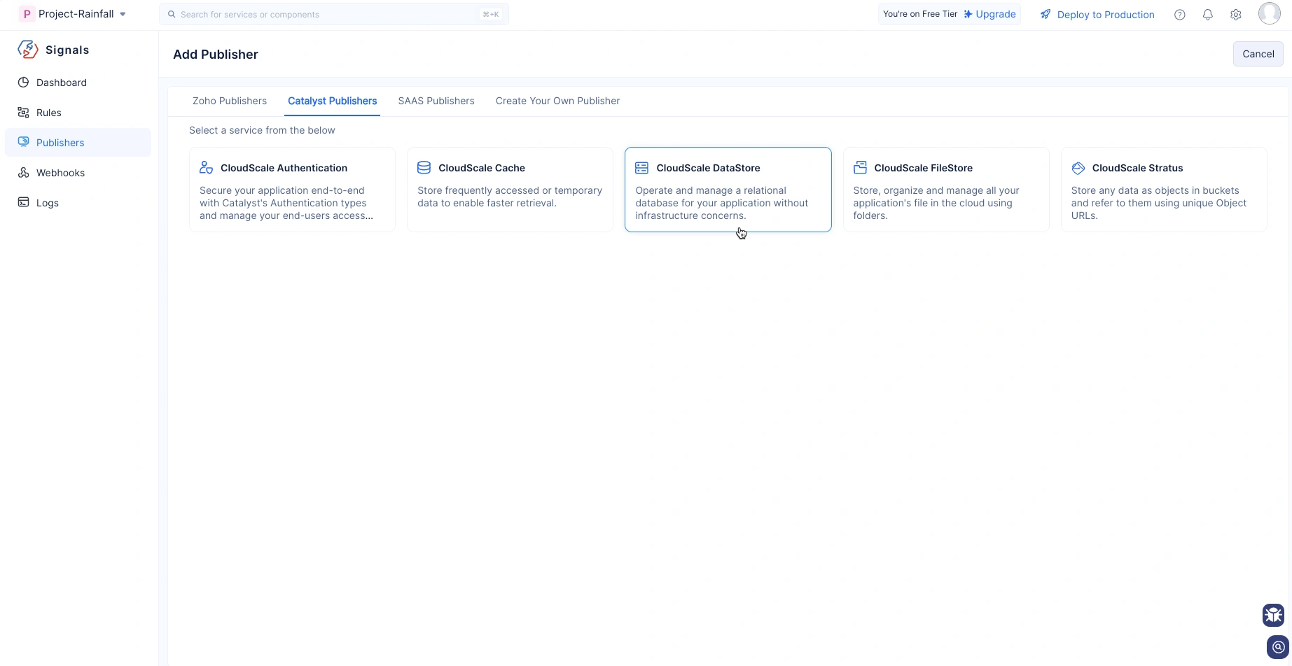 Publishers Home Page