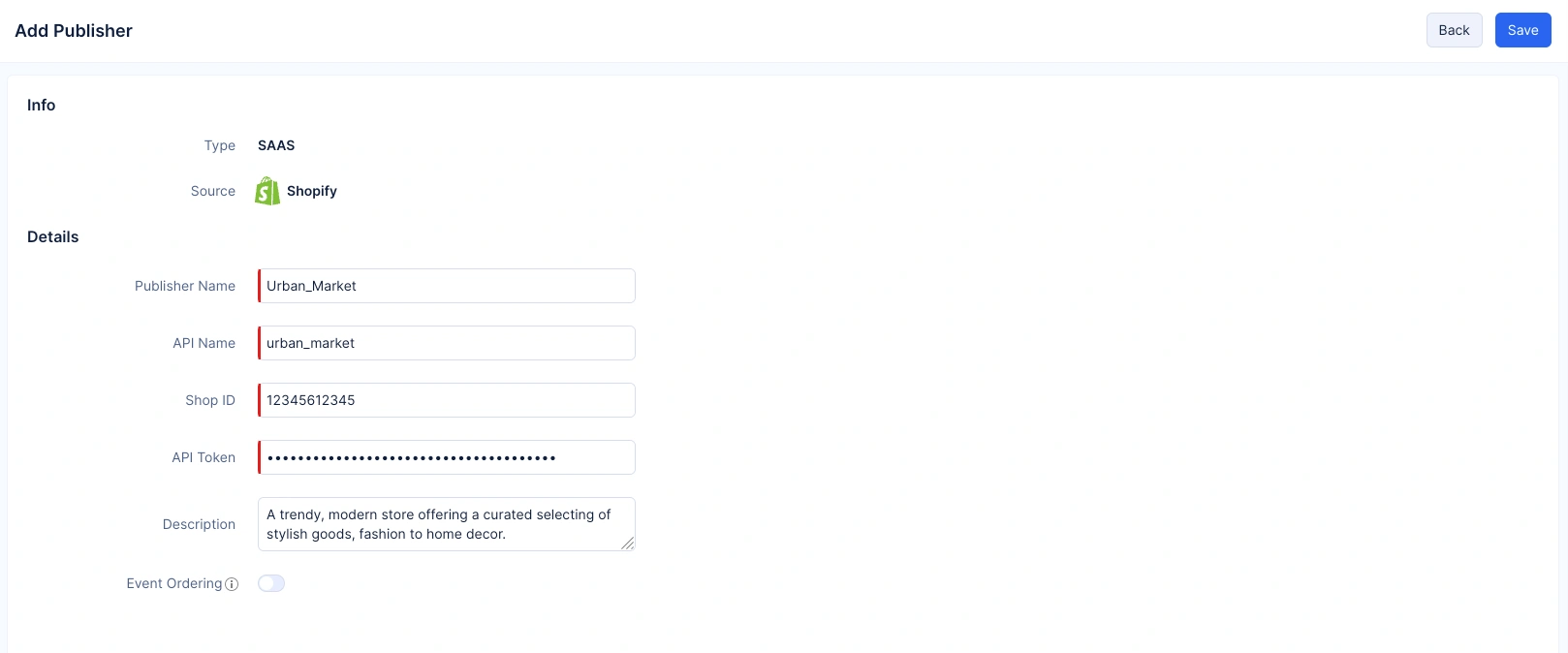 Creating a SaaS Publisher
