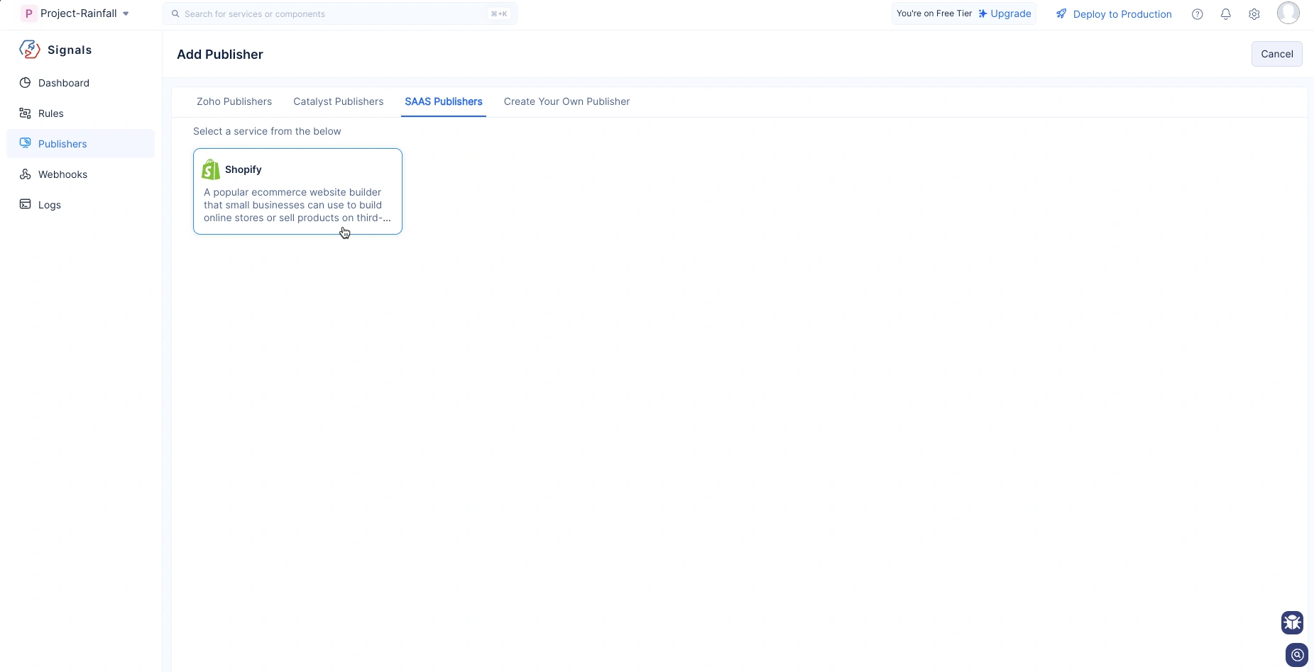 Default SaaS Services