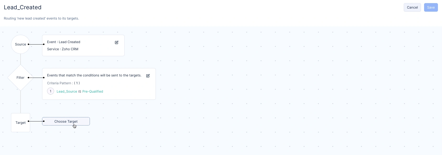 Creating a target for rule