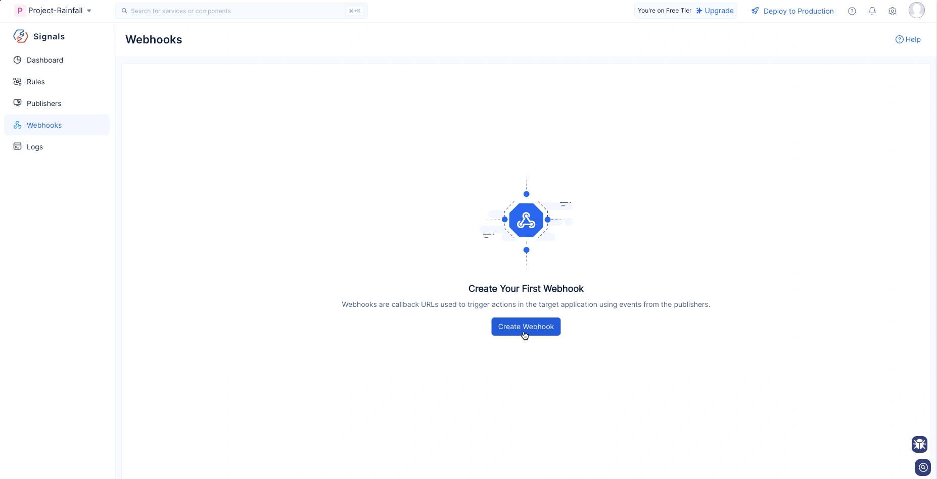 Webhooks Home Page