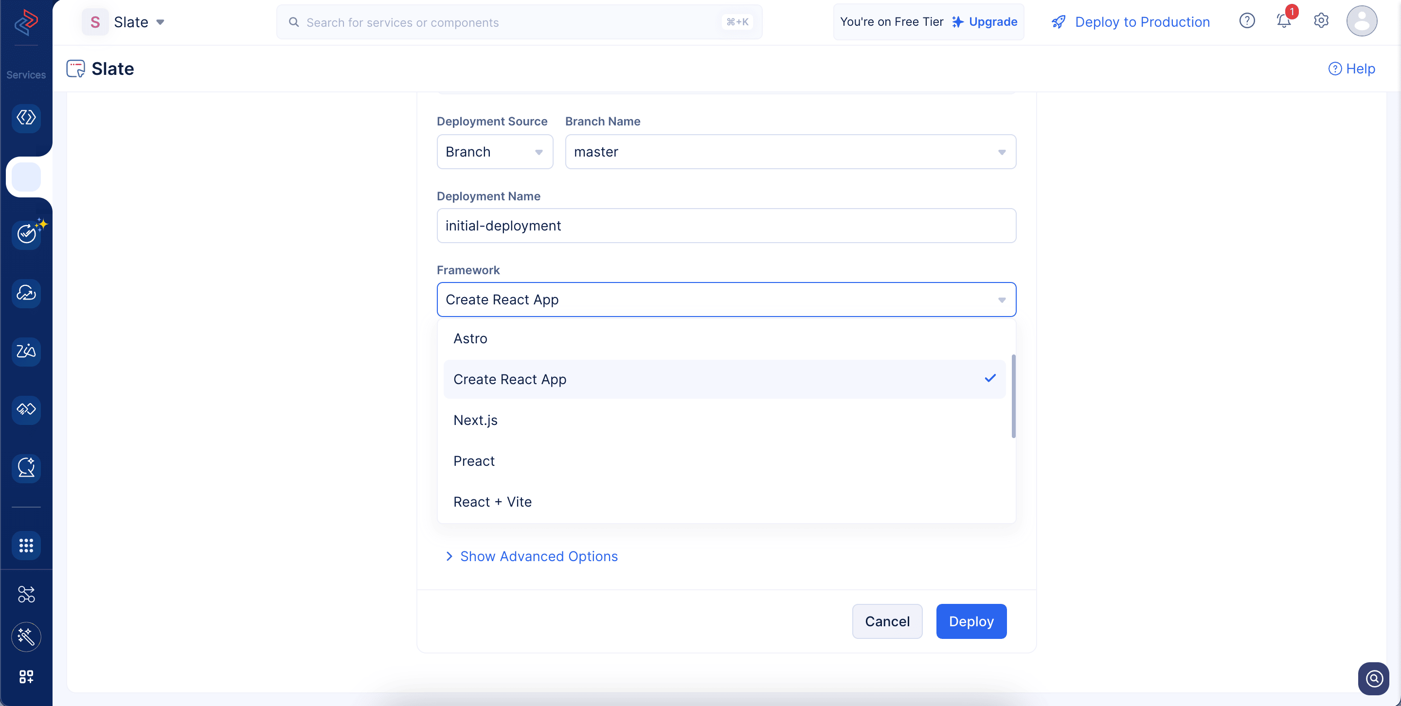 choose-app-framework