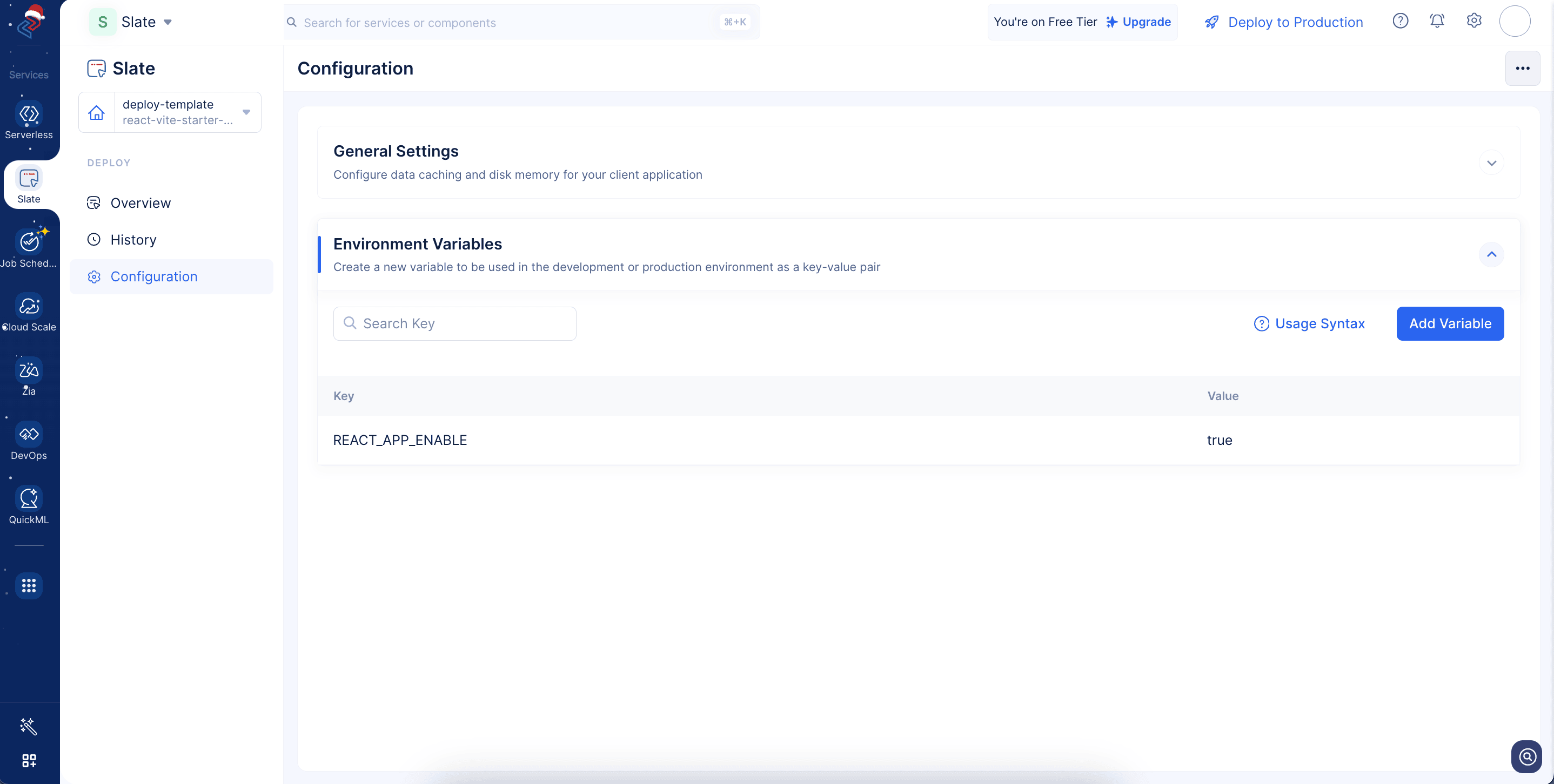 show-environment-variables