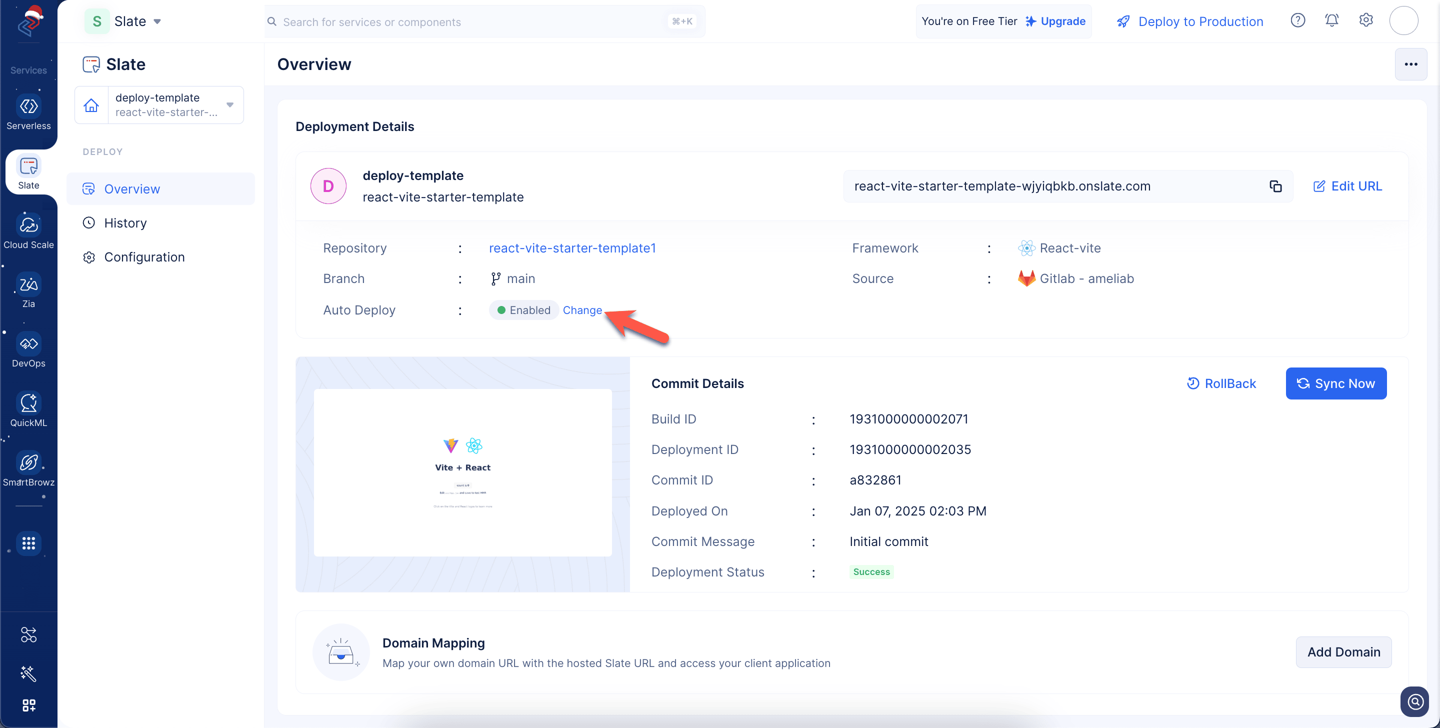 template-auto-deploy-disable