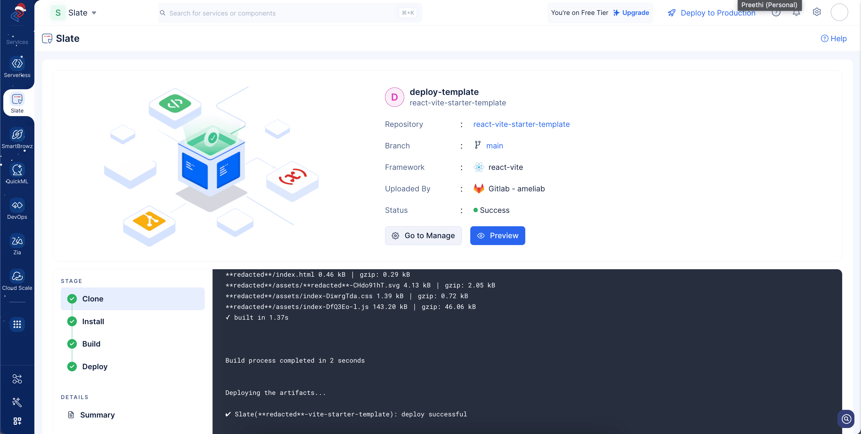 template-deploy-success