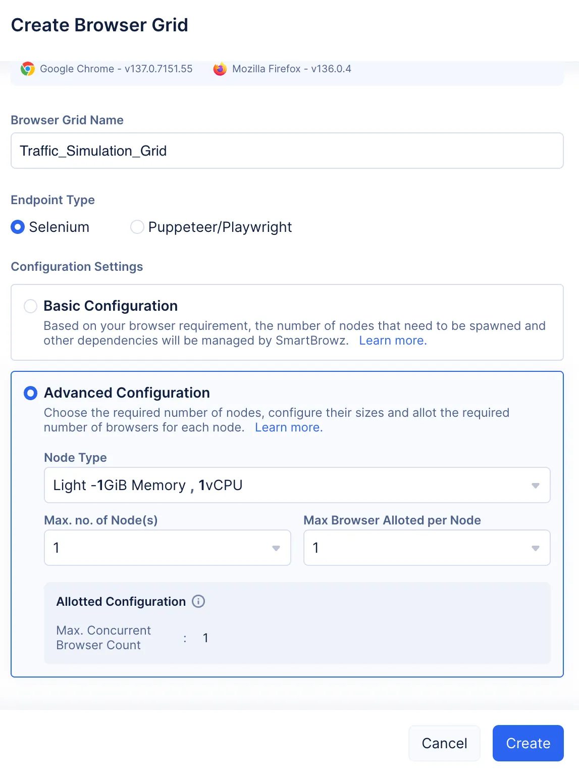 catalyst_smartbrowz_browsergrid_advconfig_first_look