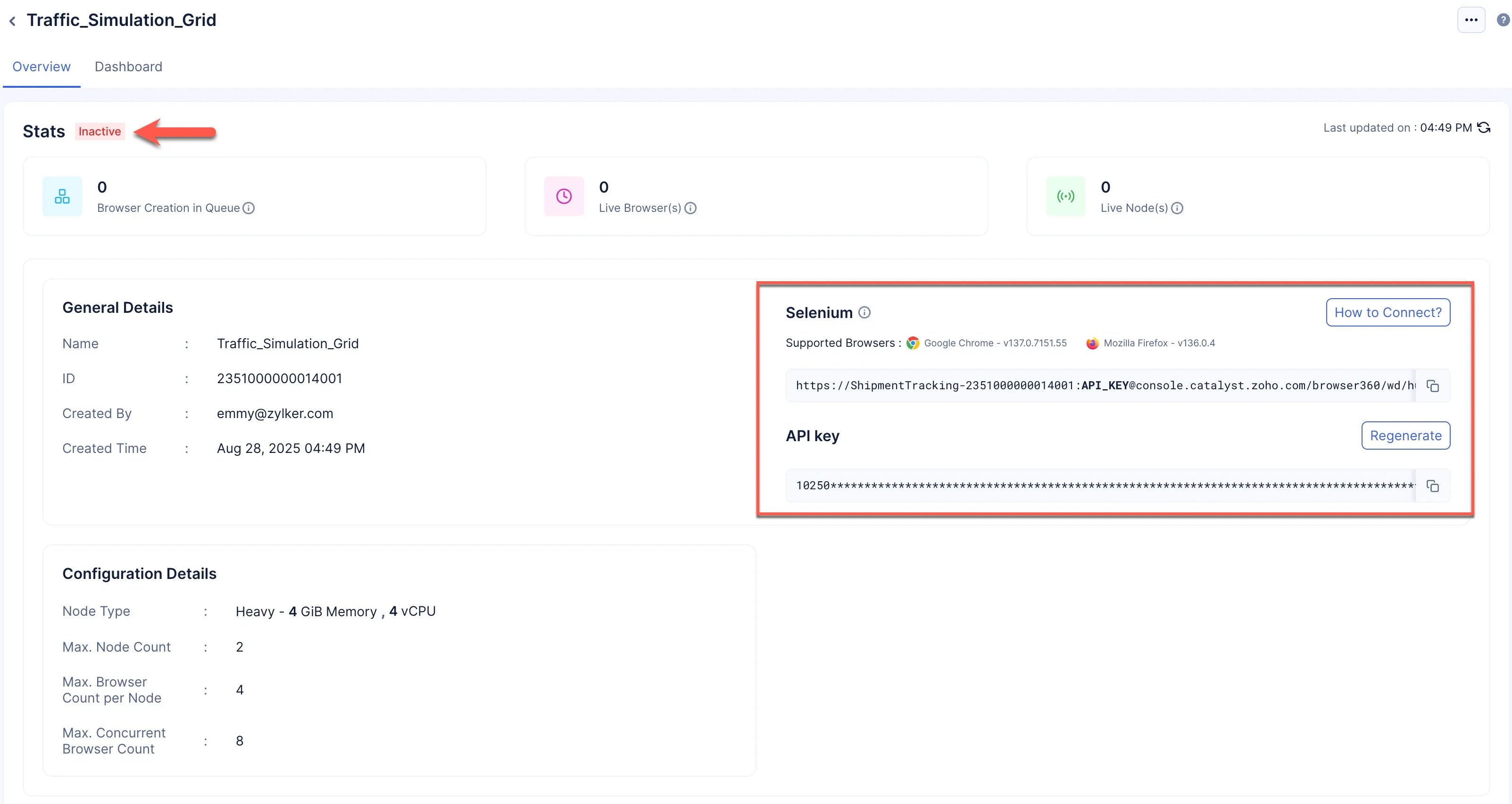 catalyst_smartbrowz_browsergrid_first_create