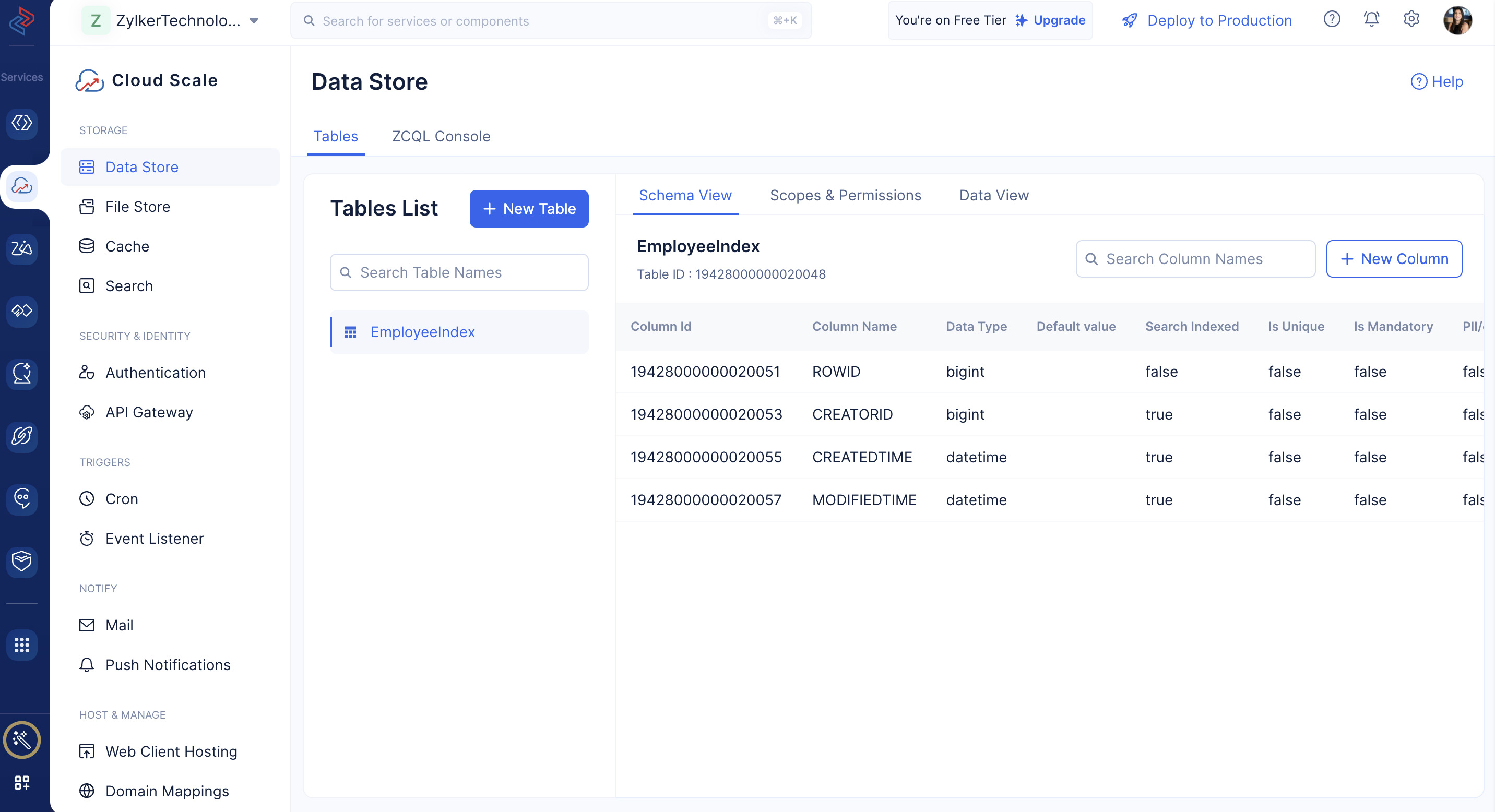 catalyst_zcql_console_datastore_page