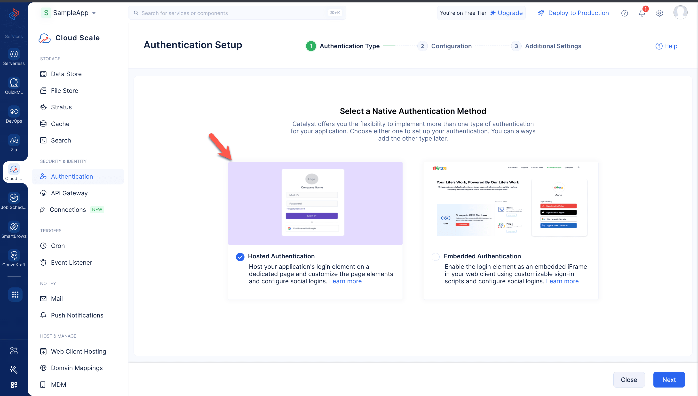 hosted-authentication