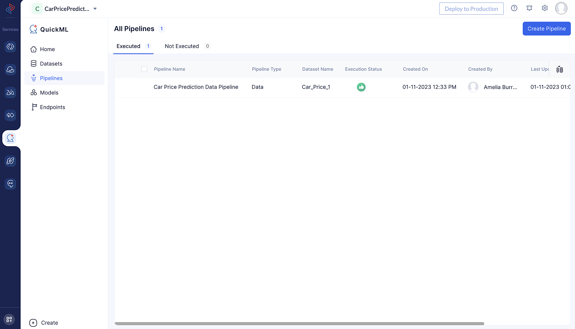 ML Pipeline Creation 1