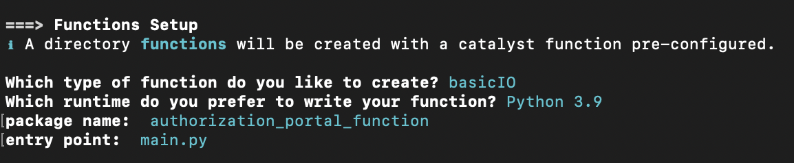 python-function-setup