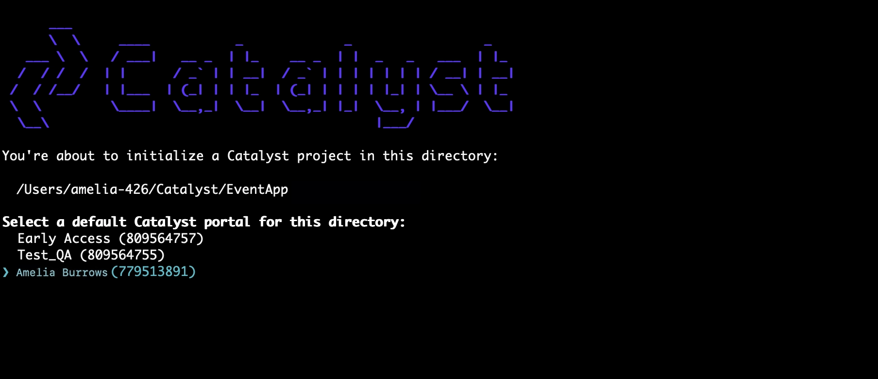catalyst_tutorials_eventapp_cli_init