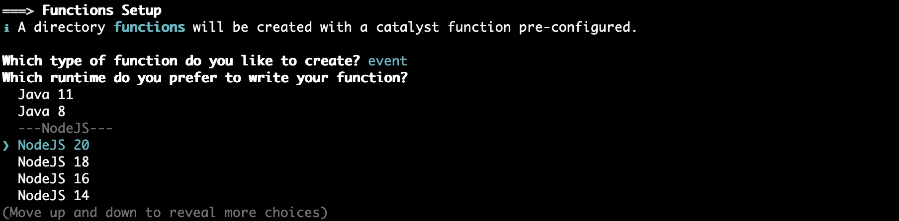 catalyst_tutorials_eventapp_cli_sel_node_versions