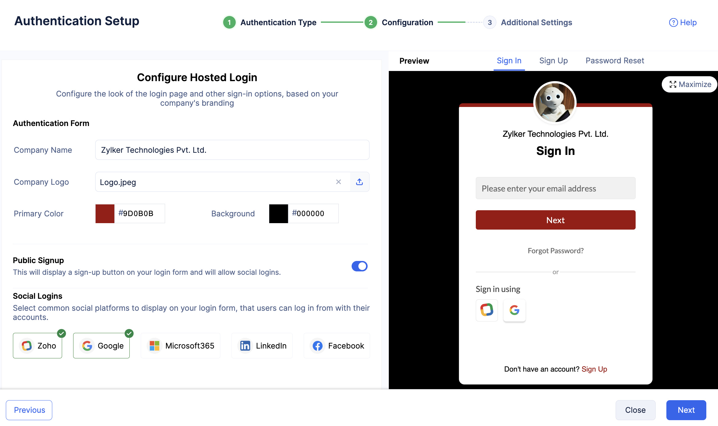 catalyst_authentication_hosted_zoho_google_sl_alone