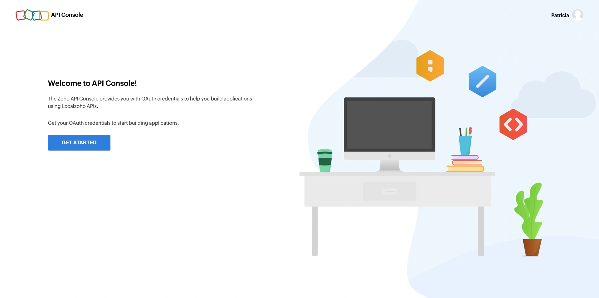 Zoho API Console