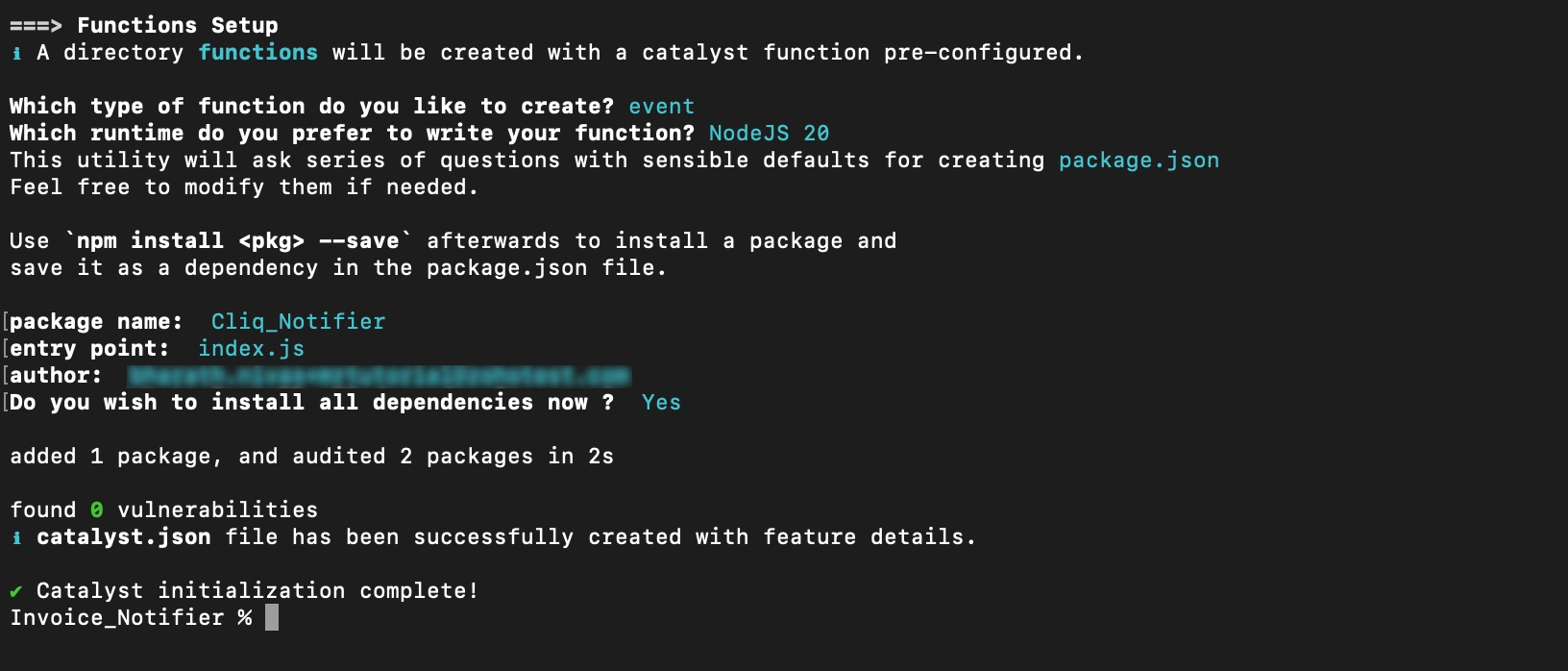Provide package name and other details