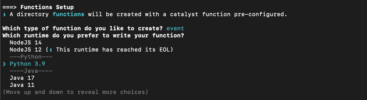 Select language environment for function