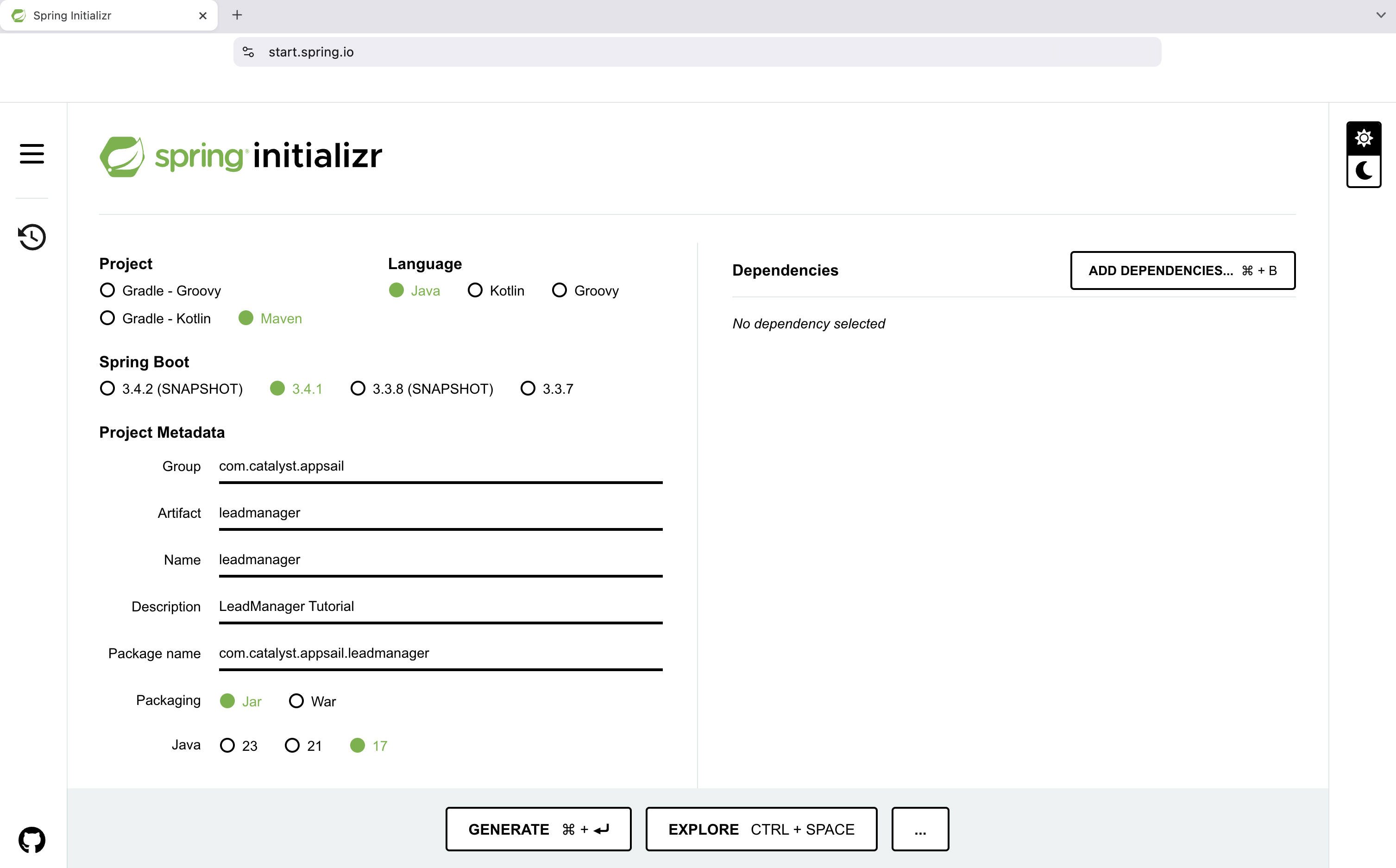 catalyst_tutorials_leadmanager_appsail_springboot_populate_feilds