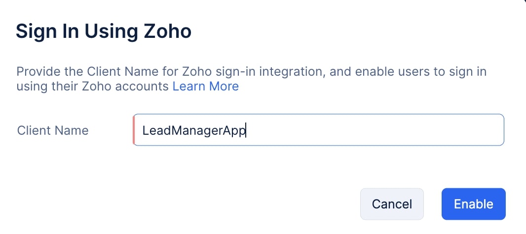 catalyst_tutorials_leadmanager_appsail_zoho_enabling_client