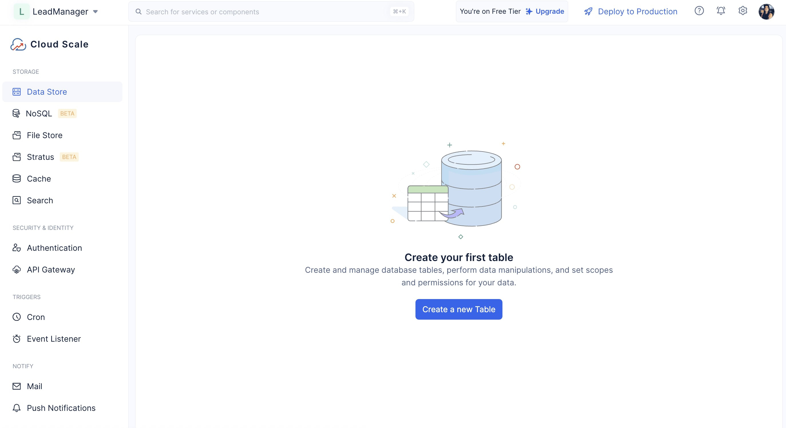 catalyst_tutorials_lkeadmanager_appsail_create_table